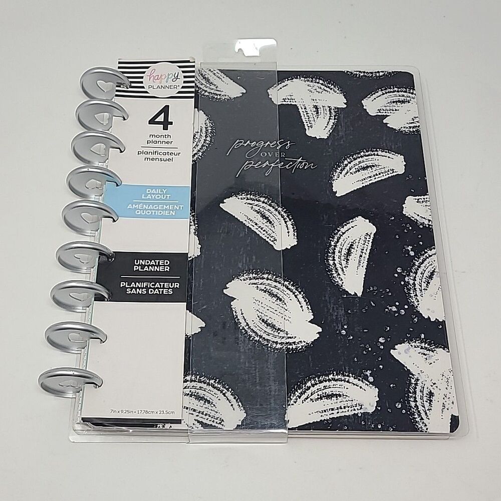 Happy Planner Funky Abstracts Undated 4 Month Planner Daily Layout New